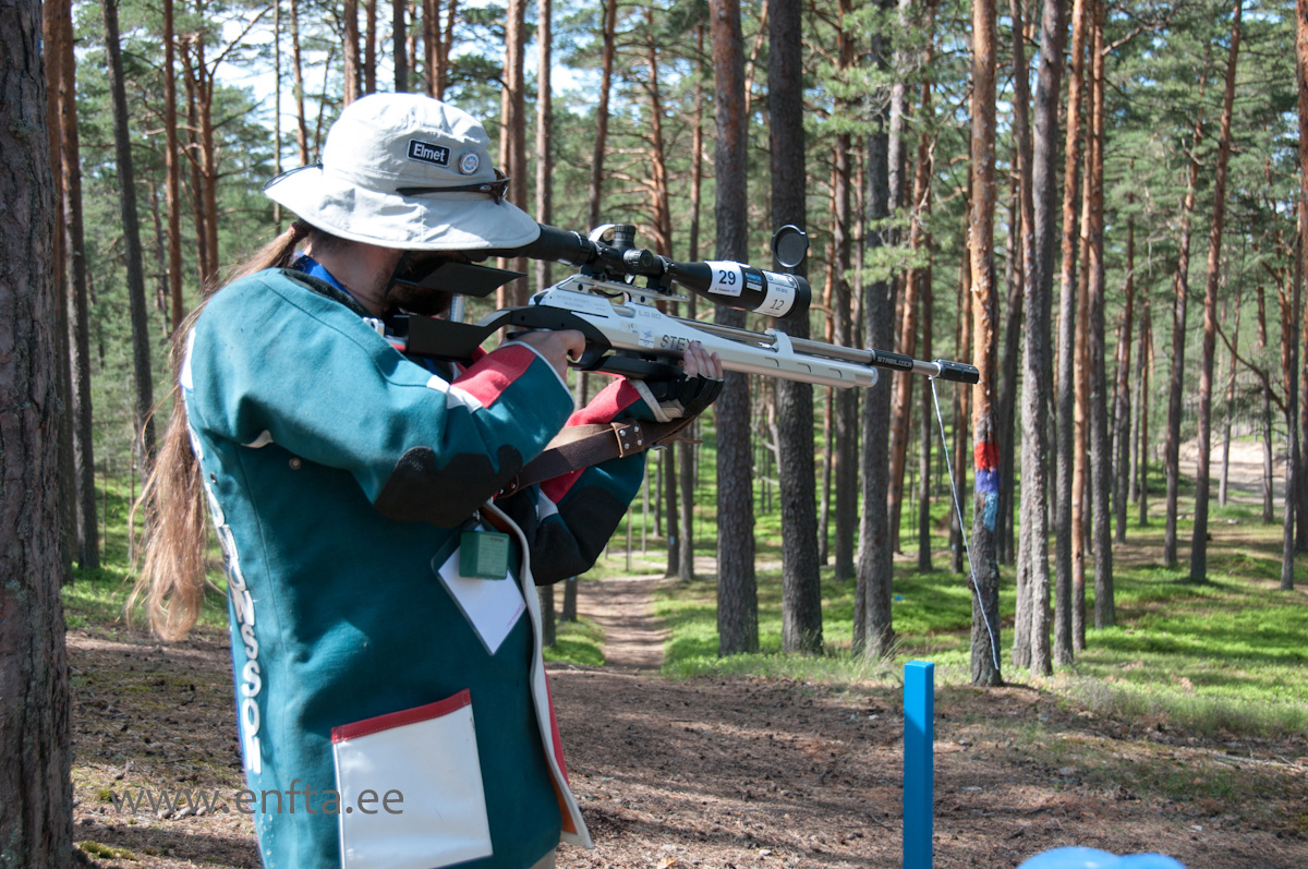 Elmet Orasson, Steyr LG 110 Running Target, Hawke SideWinder 8-32x56